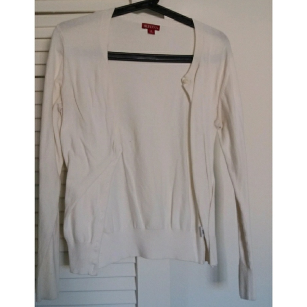 💖New💖Merona white button up perfect cardigan
